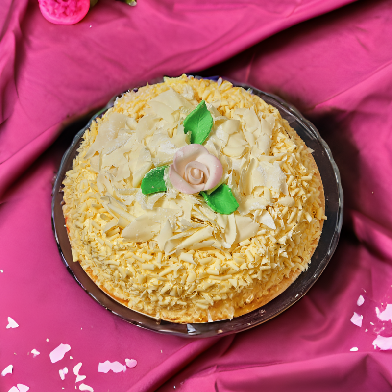Bianca, un généreux gâteau à la vanille et au chocolat blanc