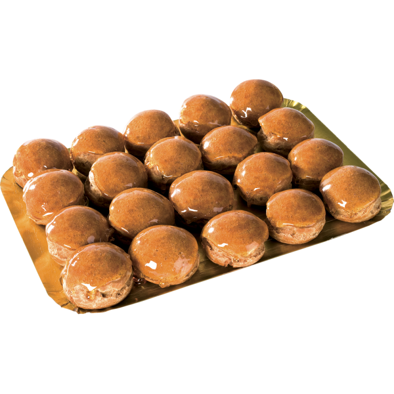 Choux à la crème vanille et caramélisés - Pâtisserie La Romainville Choux à la crème vanille et caramélisés - Pâtisserie La Romainville