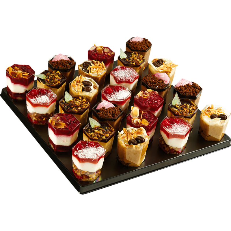 Mini-verrines  - cocktails sucrés - pâtisserie La Romainville