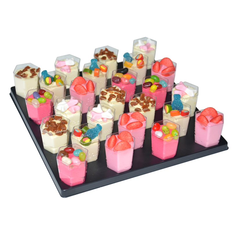 Mini-verrines bonbons - cocktails sucrées - pâtisserie La Romainville
